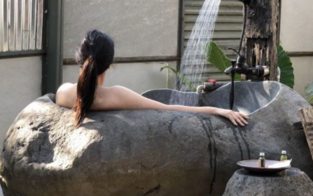 Bali Stone Bath for Relaxation and Meditation